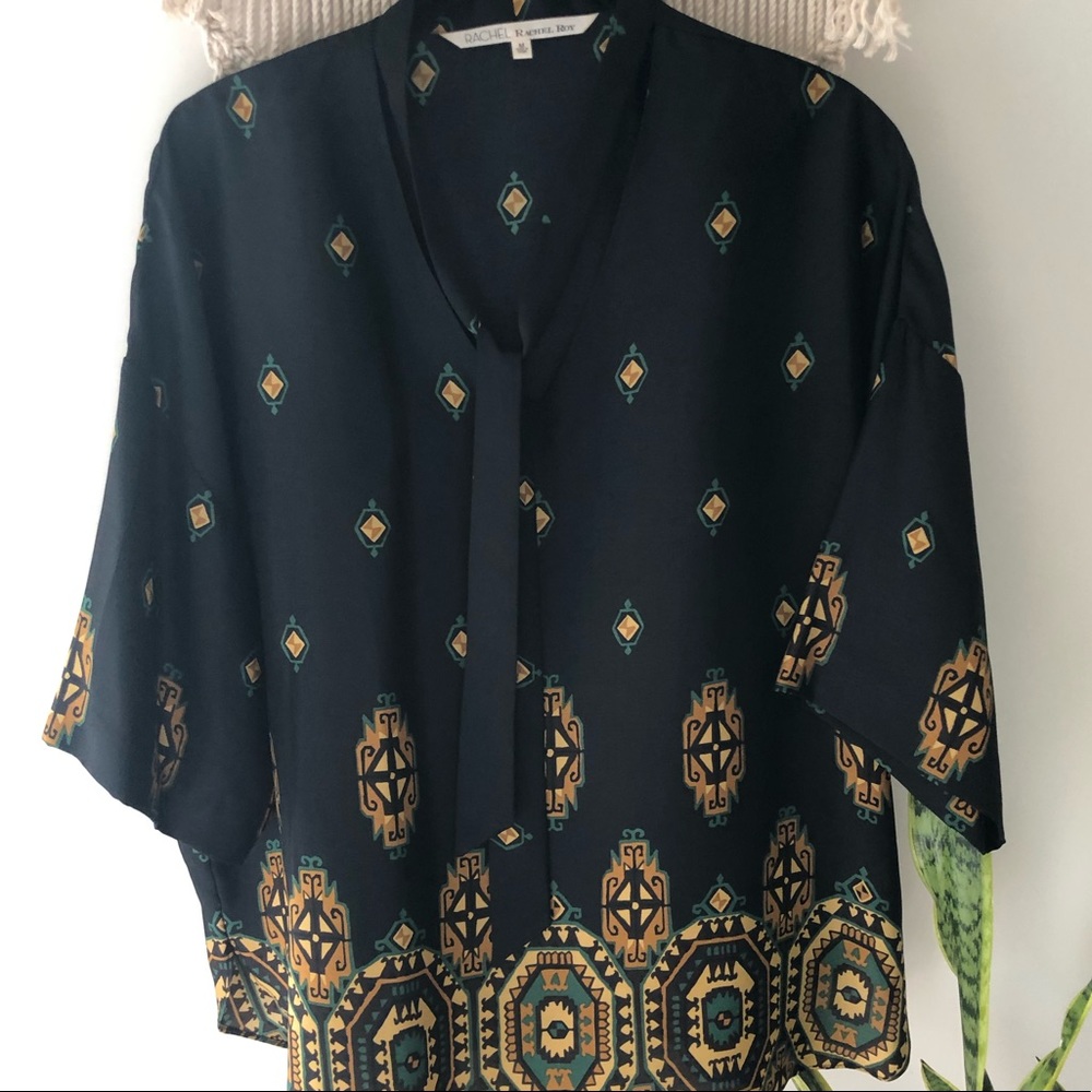 BOHO Chic | Rachel Roy | Print Blouse